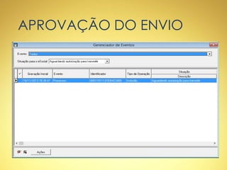 APROVAÇÃO DO ENVIO
 