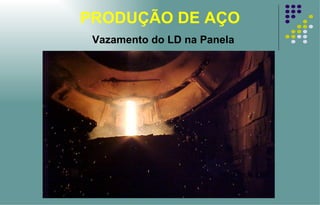 PRODUÇÃO DE AÇO Vazamento do LD na Panela 
