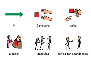 por os ter abandonado.
ir à procura deles
e pedir desculpa
 