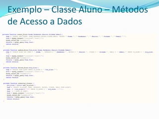 Exemplo – Classe Aluno