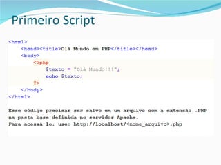Primeiro Script 