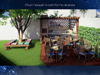 Churrasqueira com forno de pizza
 