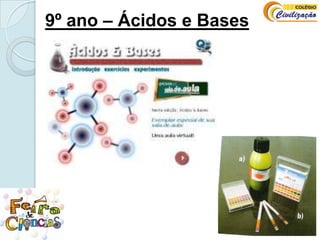 9º ano – Ácidos e Bases