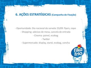  Objetivo de MarketingTrata-se de uma campanha de lançamento/posicionamento onde se deve investir na construção de uma imagem de maior valor.