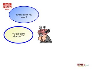 Junto a quem vou atuar ? “  O que quero alcançar ? ” 