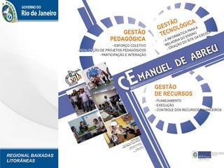 REGIONAL BAIXADAS
LITORÂNEAS
 