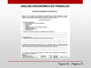 ANALISE ERGONÔMICA DO TRABALHO
Figura 44 – Página 37.
 