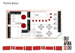 Planta Baixa Lounge Palco Bar 
