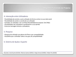 Verificação do nome do utilizador e respectiva password