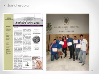 • Jornal escolar
 