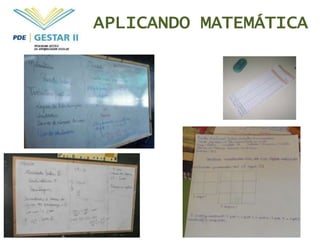 APLICANDO MATEMÁTICA
 