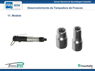 11. Modelo
Desenvolvimento da Tampadora de Frascos
 