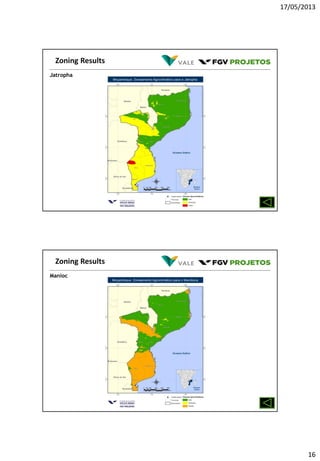 17/05/2013
16
Jatropha
Zoning Results
Manioc
Zoning Results
 