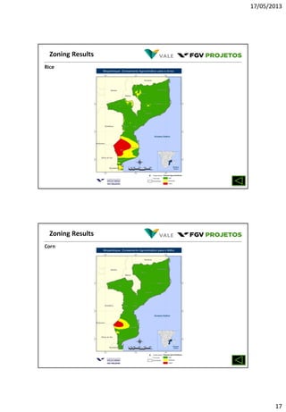 17/05/2013
17
Rice
Zoning Results
Corn
Zoning Results
 