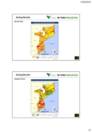 17/05/2013
27
African Pam
Zoning Results
Elephant Grass
Zoning Results
 