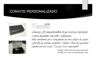 CONVITE PERSONALIZADO 
 