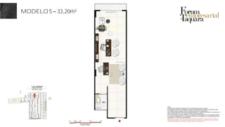 MODELO 5 33,20m²
 