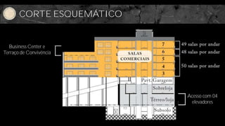 CORTE ESQUEMÁTICO


  Business Center e
Terraço de Convivência




                           Acesso com 04
                            elevadores
 