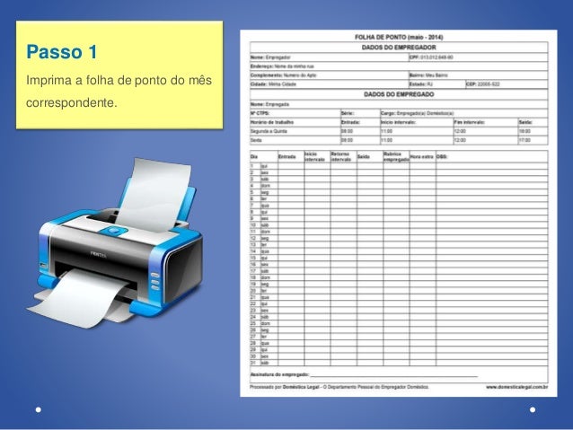 folha de ponto