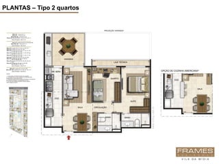 PLANTAS – Tipo 2 quartos
 