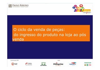 O ciclo da venda de peças:
do ingresso do produto na loja ao pós
venda
 
