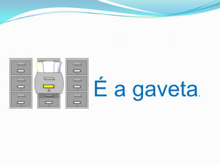 É a gaveta.