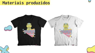 Materiais produzidos
 