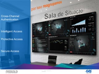 18 | DIEBOLD, INCORPORATED –
CONFIDENTIAL
Cross-Channel
Authentication
Intelligent Access
Protective Access
Secure Access
 