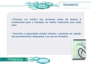 DIAGNÓSTICO  O médico suspeita de gastrite quando o paciente relata a presença dos sintomas listados anteriormente. Faz-se,então, uma investigação dos hábitos alimentares do paciente, do uso de medicamentos, do consumo de bebidas alcoólicas e se há outras doenças diagnosticadas. A partir daí, se a suspeita for alta, podem-se solicitar alguns exames laboratoriais específicos.