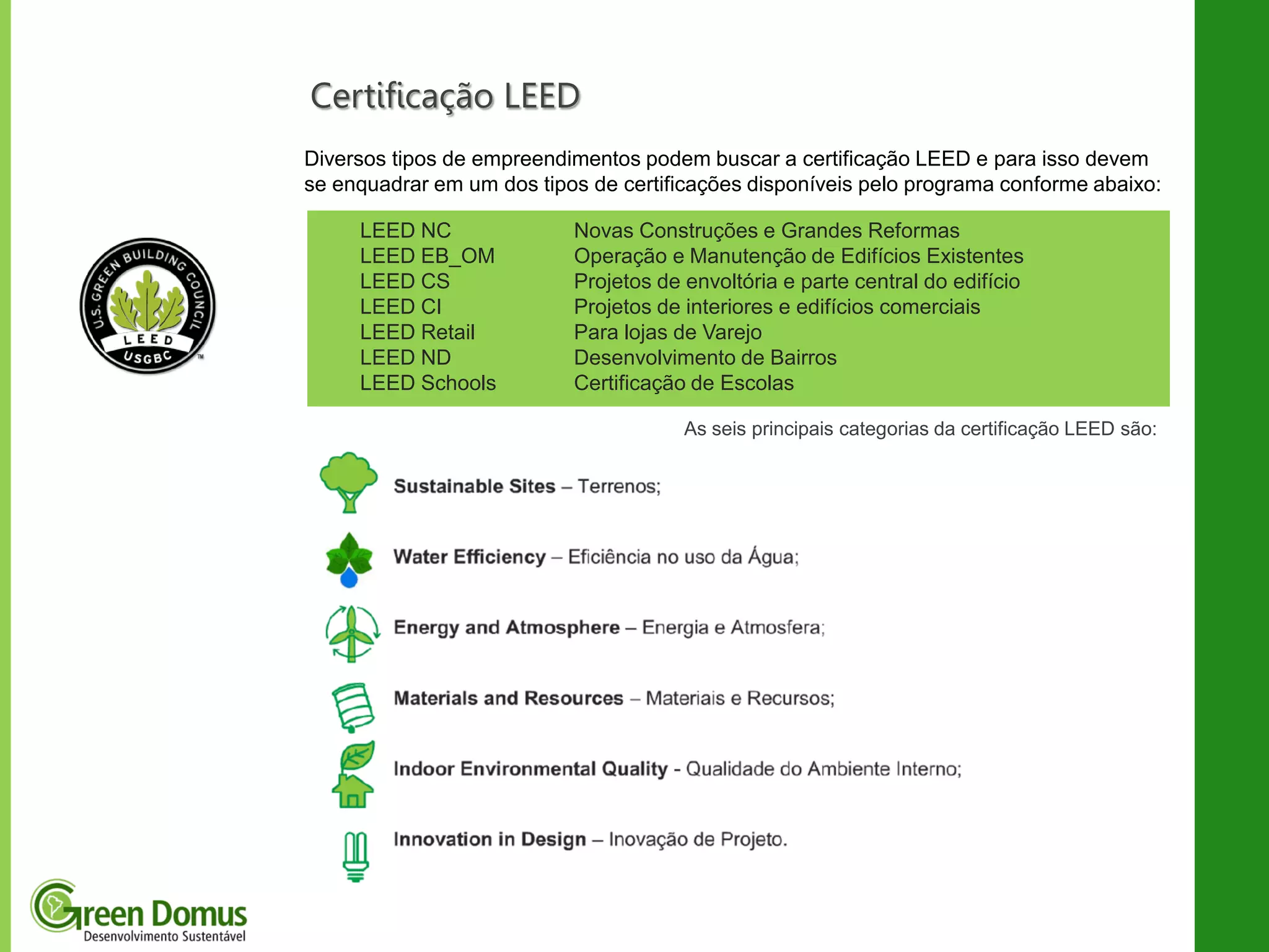 Certificação LEED | Green Domus | PDF