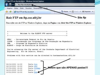 Site ftp




Notem que são APENAS pastas!!!
 