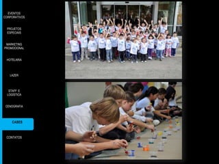 EVENTOS
CORPORATIVOS
PROJETOS
ESPECIAIS
MARKETING
PROMOCIONAL
HOTELARIA

LAZER

STAFF E
LOGÍSTICA
CENOGRAFIA

CASES

CONTATOS

 