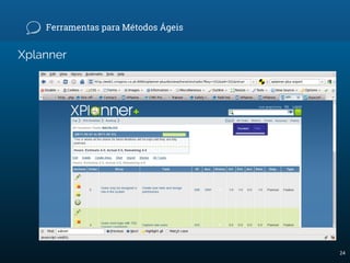 Xplanner
Ferramentas para Métodos Ágeis
24
 