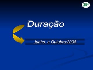 Junho a Outubro/2008
 