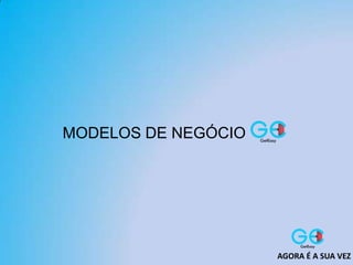 MODELOS DE NEGÓCIO
AGORA É A SUA VEZ
 