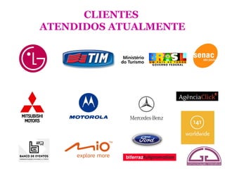 CLIENTES
ATENDIDOS ATUALMENTE
 