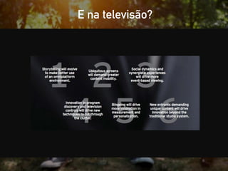 E na televisão?
 