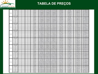 TABELA DE PREÇOS
 