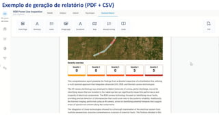 Exemplo de geração de relatório (PDF + CSV)
 