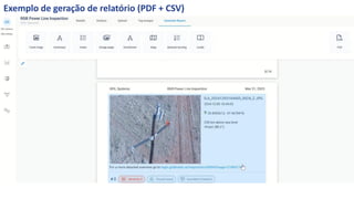 Exemplo de geração de relatório (PDF + CSV)
 
