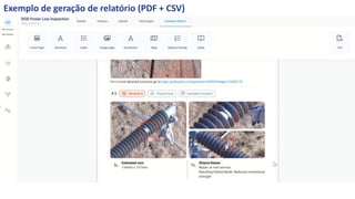 Exemplo de geração de relatório (PDF + CSV)
 