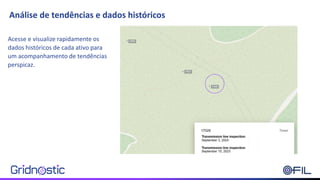 Acesse e visualize rapidamente os
dados históricos de cada ativo para
um acompanhamento de tendências
perspicaz.
Análise de tendências e dados históricos
 