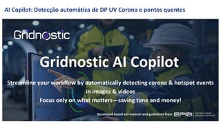 AI Copilot: Detecção automática de DP UV Corona e pontos quentes
 
