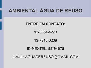 Pontos Fortes e Vantagens SUSTENTABILIDADE 