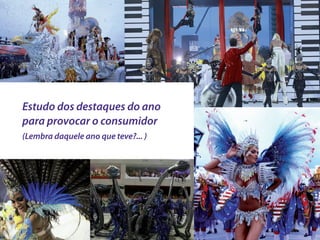 Estudo dos destaques do ano
para provocar o consumidor
(Lembra daquele ano que teve?... )
 