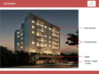 FACHADA




          Área de lazer




          6 andares tipo




          Vagas

          Térreo + Vagas
          + Lazer
 