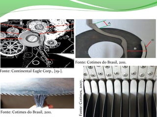 Fonte: Continental Eagle Corp., [19-].
Fonte:Cotimes,2007.
Fonte: Cotimes do Brasil, 2011.
Fonte: Cotimes do Brasil, 2011.
 