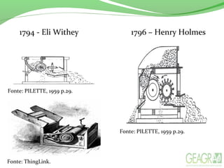 1794 - Eli Withey 1796 – Henry Holmes
Fonte: PILETTE, 1959 p.29.
Fonte: PILETTE, 1959 p.29.
Fonte: ThingLink.
 