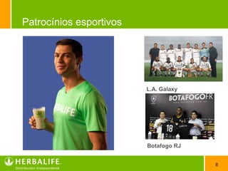 8
Patrocínios esportivos
L.A. Galaxy
Botafogo RJ
 