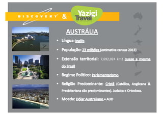 AUSTRÁLIA
7,692,024 km2
3
 